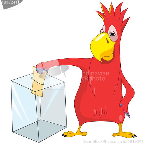 Image of Funny Parrot. Election.