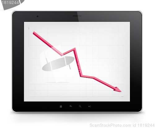 Image of Tablet PC. Vector EPS 10.