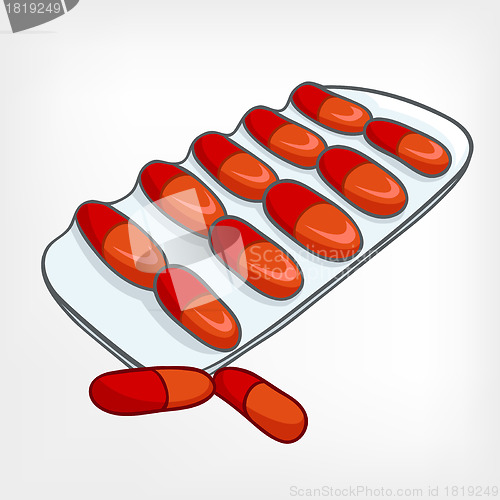 Image of Cartoon Home Medicine Pills