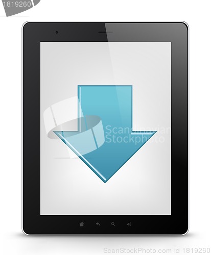 Image of Tablet PC. Vector EPS 10.