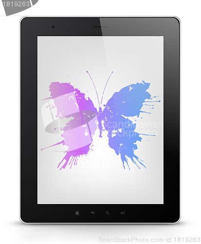 Image of Tablet PC. Vector EPS 10.