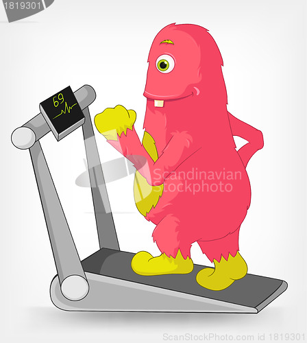 Image of Funny Monster. Gym.