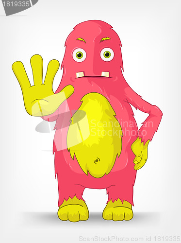 Image of Funny Monster. Stop.