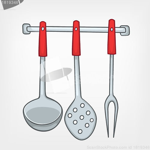 Image of Cartoon Home Kitchen Spoon Set