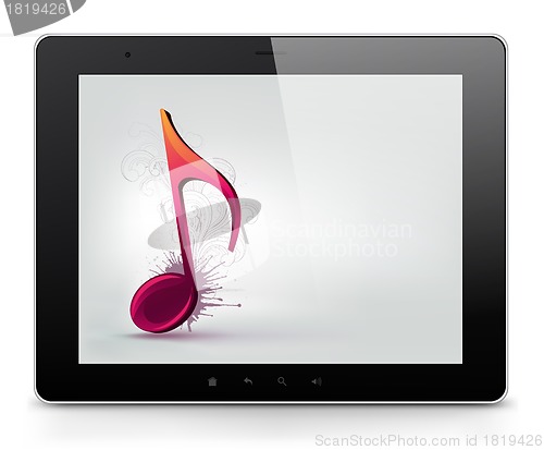 Image of Tablet PC. Vector EPS 10.