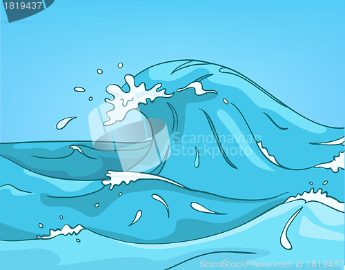 Image of Cartoon Nature Landscape Sea