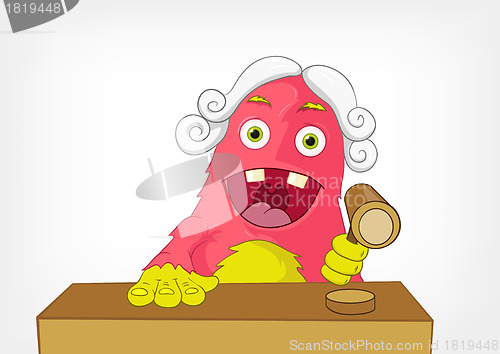Image of Funny Monster. Judge.