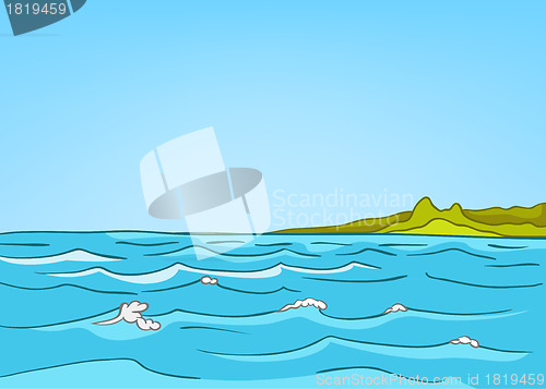 Image of Cartoon Nature Landscape Sea