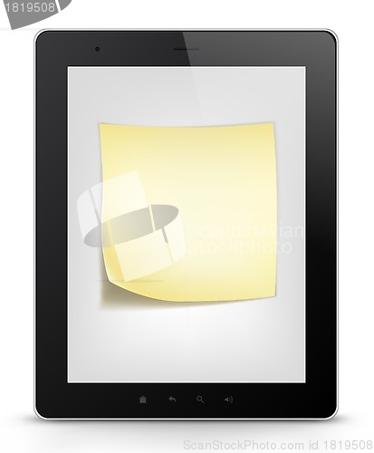 Image of Tablet PC. Vector EPS 10.