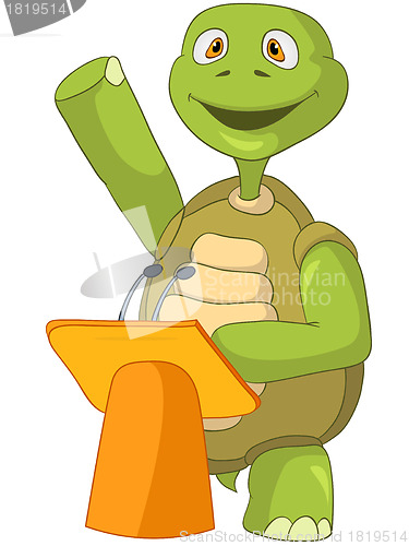 Image of Funny Turtle. Presentation.