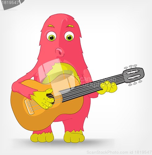 Image of Funny Monster. Guitarist.
