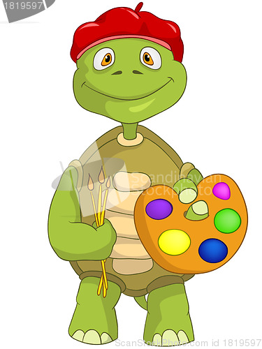 Image of Funny Turtle. Artist.
