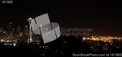 Image of Seattle night view