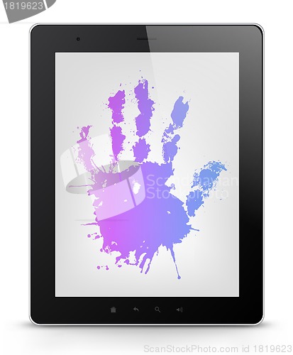 Image of Tablet PC. Vector EPS 10.