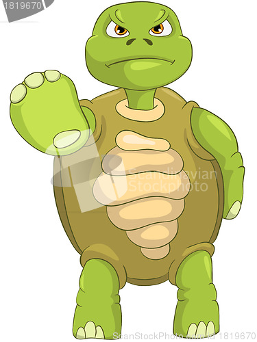 Image of Funny Turtle. Stop.