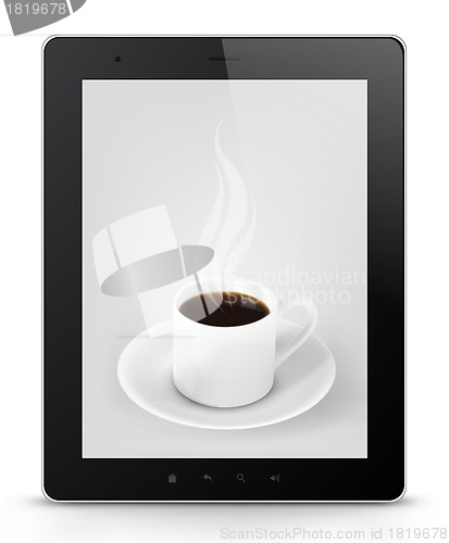 Image of Tablet PC. Vector EPS 10.