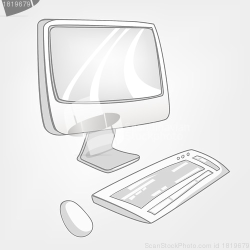 Image of Cartoon Appliences Computer