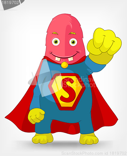 Image of Funny Monster. Super hero.