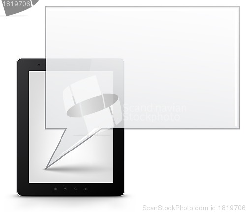 Image of Tablet PC. Vector EPS 10.