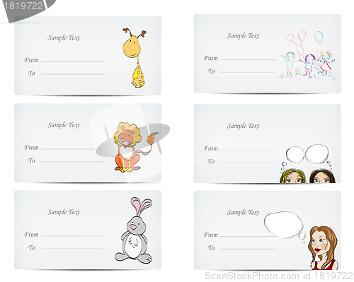 Image of Personalized letter-cards Editable 