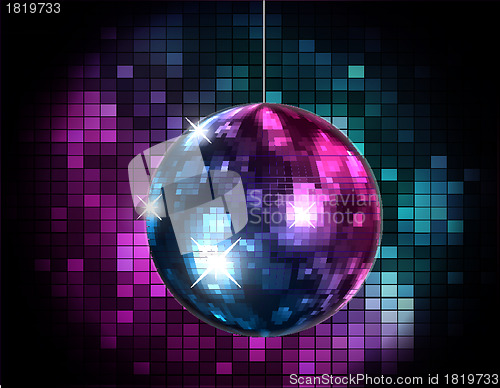 Image of Party Atmosphere with disco globe 