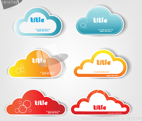 Image of cloud stickers 