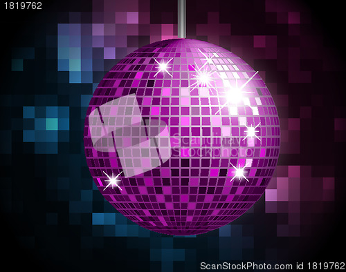 Image of Party Atmosphere with disco globe 