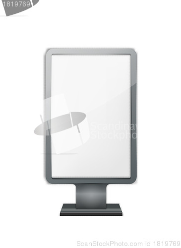 Image of Blank vertical billboard 