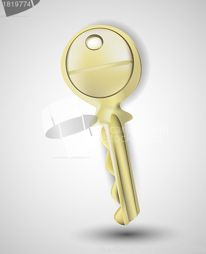 Image of Key on grey background 