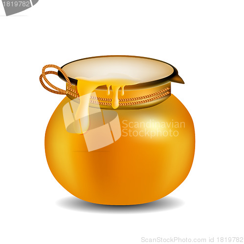 Image of Honey Jar isolated on white 