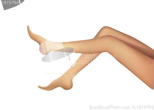 Image of Woman Realistic Legs 