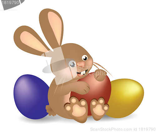 Image of Easter Bunny with Eggs 