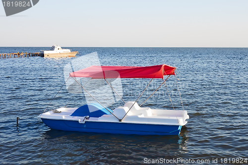 Image of Walking catamaran on the water
