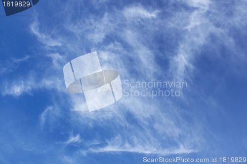 Image of Abstract oblong clouds