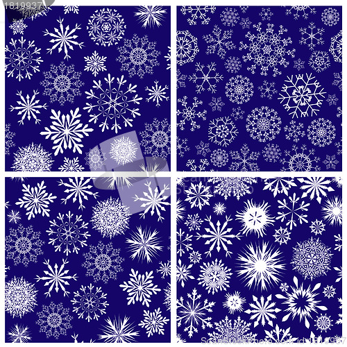 Image of seamless snowflakes background