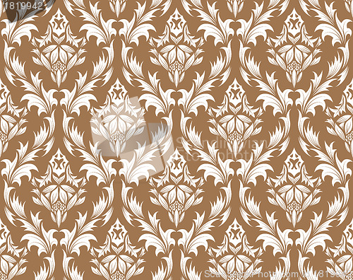 Image of seamless damask pattern