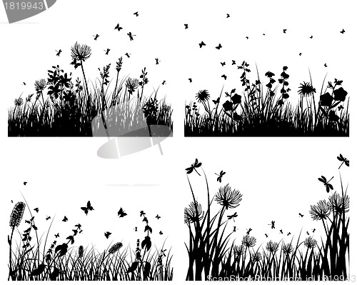 Image of meadow silhouettes