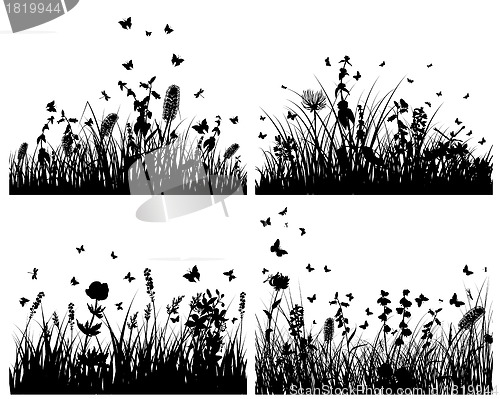 Image of meadow silhouettes