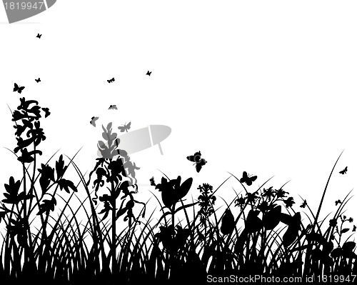 Image of meadow silhouettes