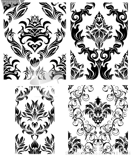 Image of seamless damask pattern