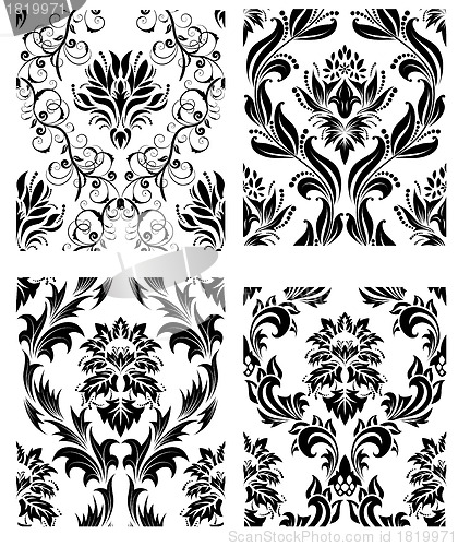 Image of seamless damask pattern