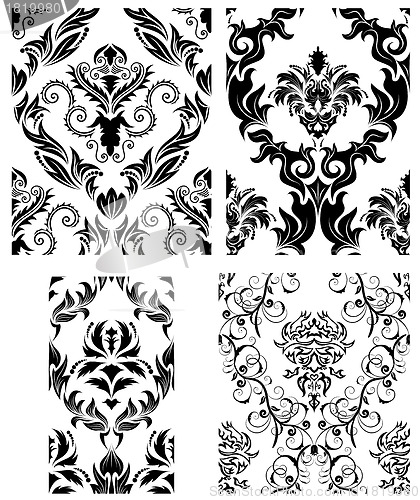 Image of seamless damask pattern