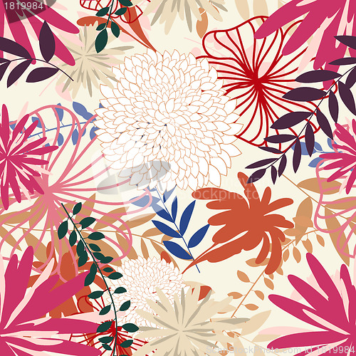 Image of seamless floral pattern