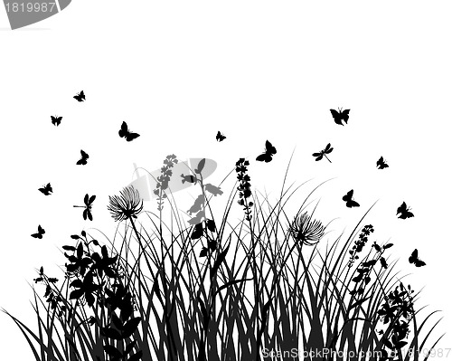 Image of meadow silhouettes