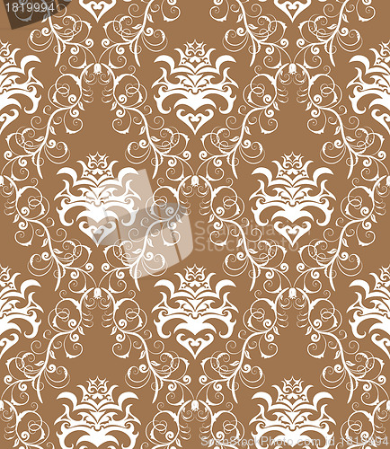 Image of seamless damask pattern