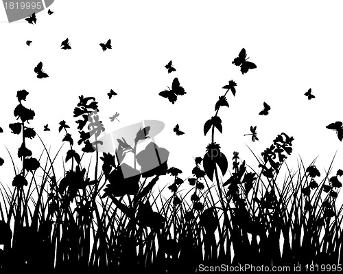 Image of meadow silhouettes