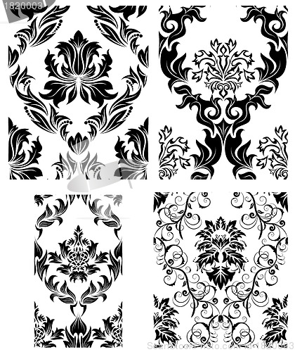 Image of seamless damask pattern