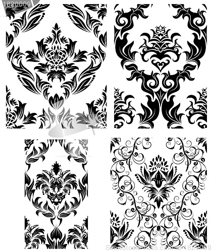 Image of seamless damask pattern