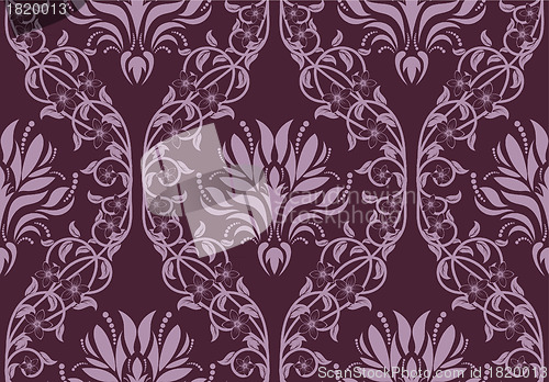 Image of seamless damask pattern