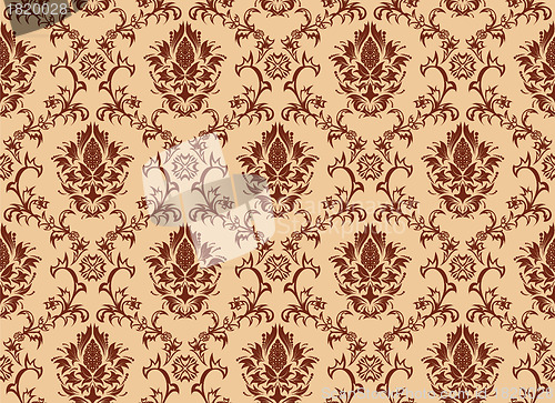 Image of seamless damask pattern